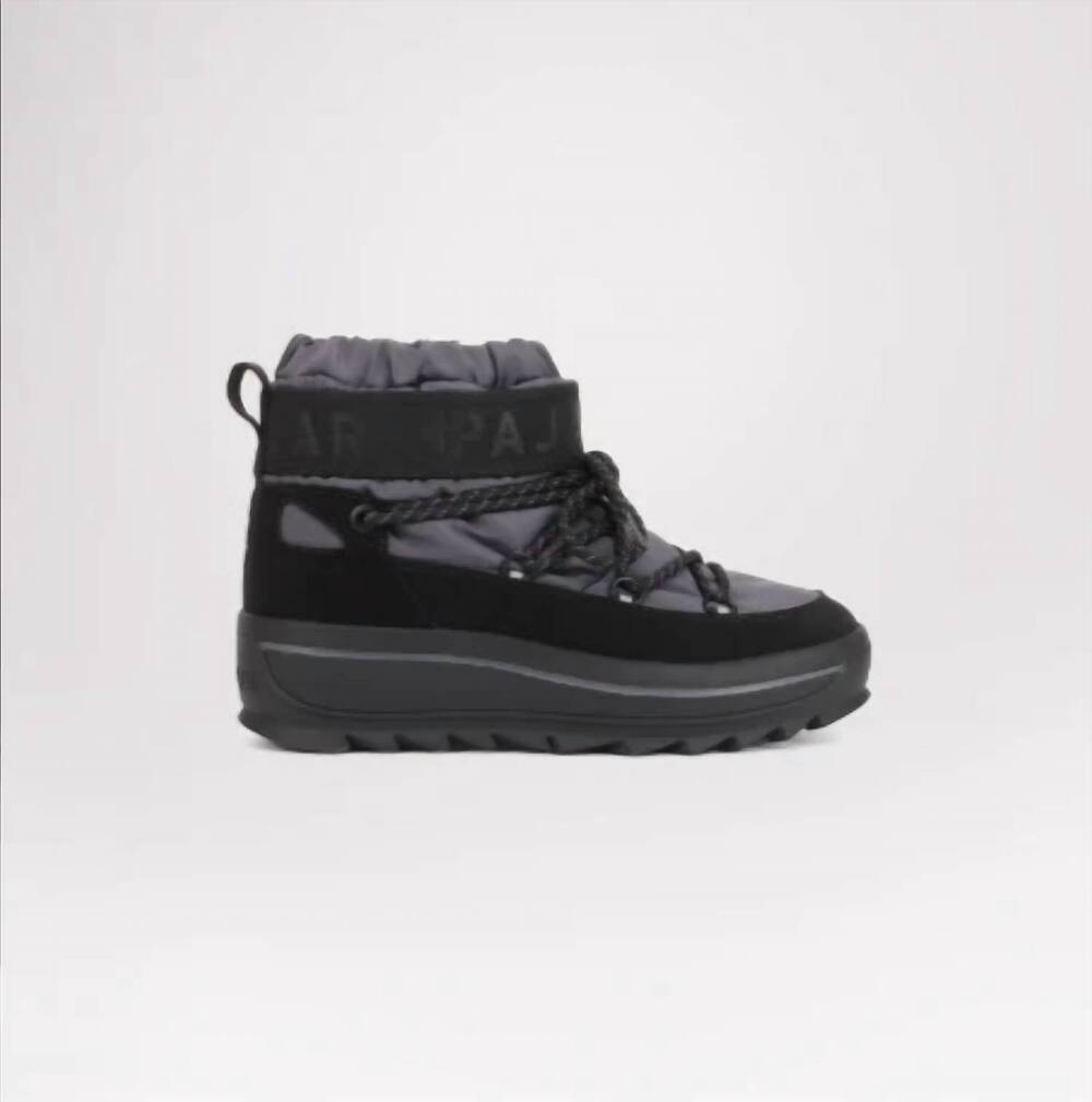 NEW PAJAR women's galaxy mini pull-on bootie in anthracite